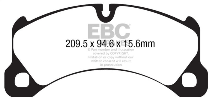 EBC Yellowstuff Front Brake Pads for 10-18 Porsche Cayenne 3.6 - OneFastShop