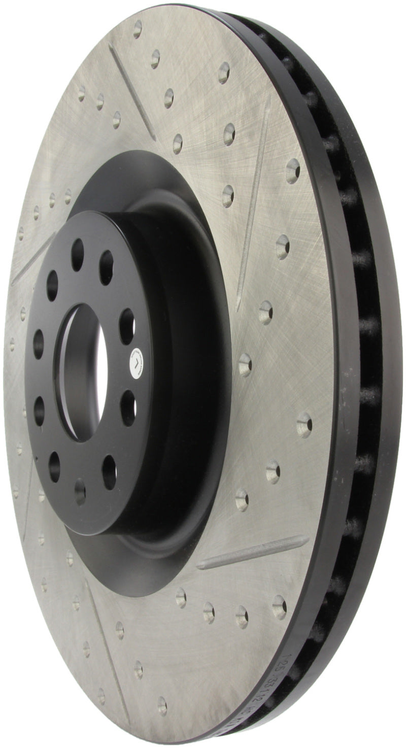 StopTech Slotted & Drilled Left Front Rotor for 09 VW Passat CC / 06-09 Passat - OneFastShop