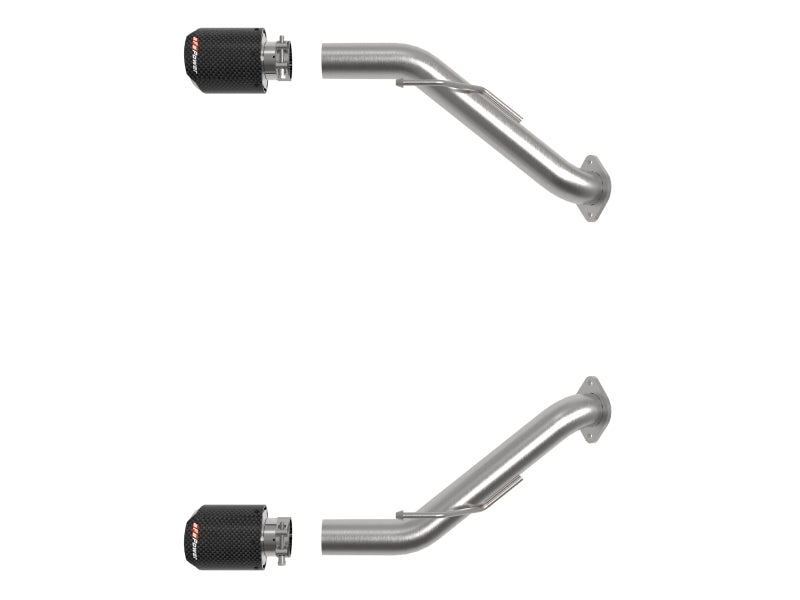 aFe Takeda Stainless Steel Axle-Back Exhaust System with Carbon Fiber Tip for 2023-2025 Nissan Z V6-3.0L (Nismo, Performance, Proto Spec, Sport)