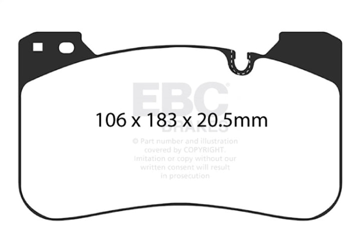 EBC Redstuff Front Brake Pads for 2018-2023 BMW M5 4.4TT (F90) - OneFastShop