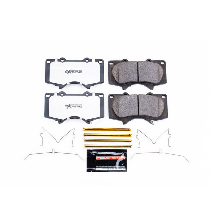 PowerStop Front Z36 Truck & Tow Brake Pads with Hardware for 2010-2024 Toyota 4Runner and Lexus GX460