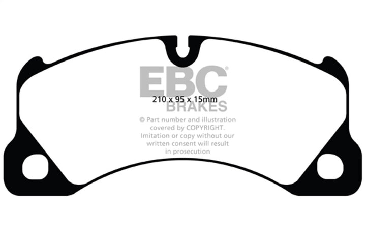 EBC Redstuff Front Brake Pads for 2008-2015 Volkswagen Touareg 3.0 Supercharged Hybrid - OneFastShop
