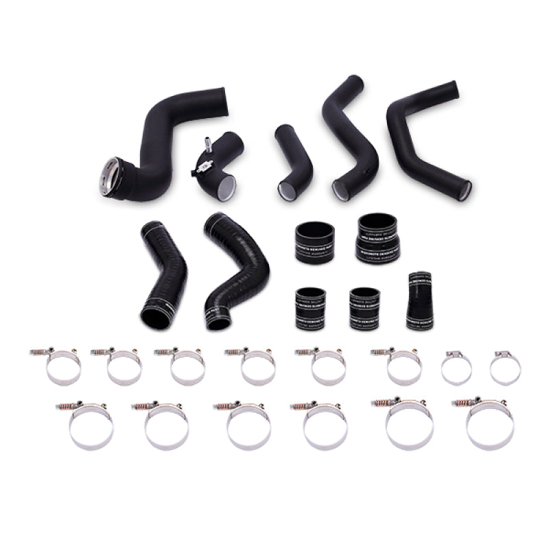 Silver Intercooler W Black Pipes 2011-14 Ford F150 EcoBoost