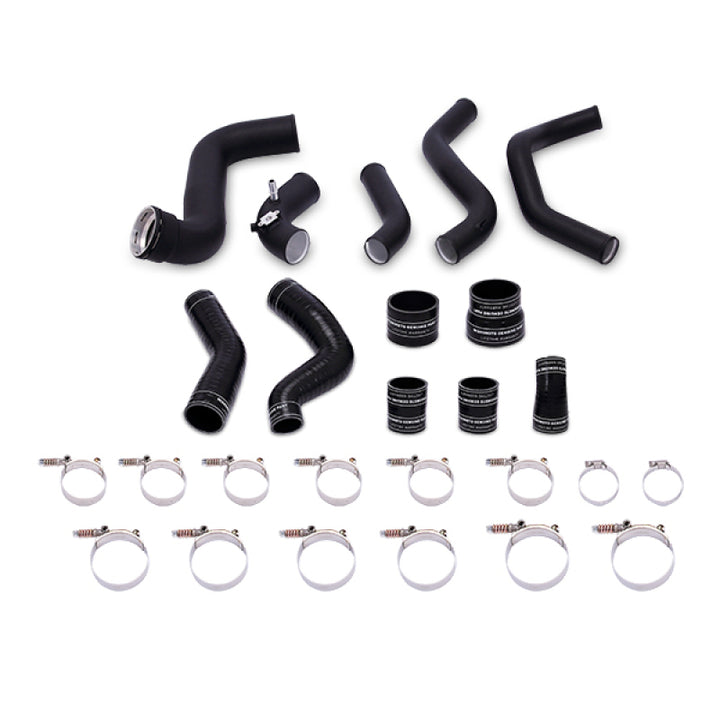 Silver Intercooler W Black Pipes 2011-14 Ford F150 EcoBoost