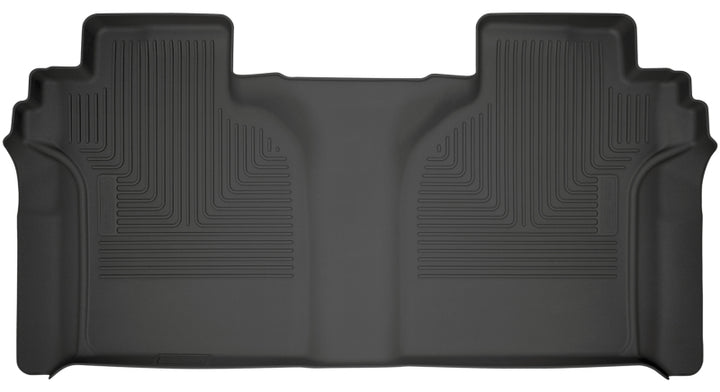 Husky Liners WeatherBeater Black 2nd Row Floor Liners for 2019-2024 Chevrolet Silverado 1500 Crew Cab - OneFastShop