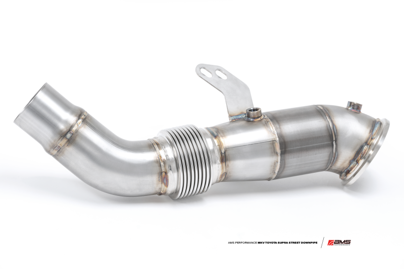 AMS Performance Street Downpipe with GESI Catalytic Converter for 2020+ Toyota Supra A90 - OneFastShop