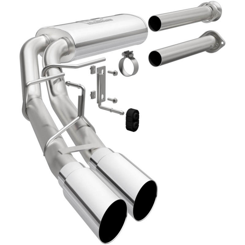 Magnaflow Street Series Cat-Back Exhaust System - Polished Side Exit for 15-21 Ford F-150