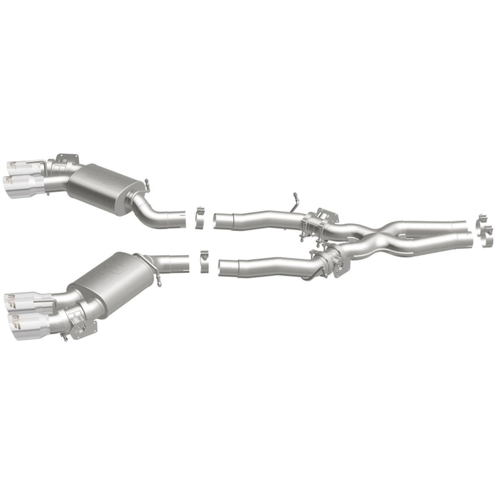 MagnaFlow Competition Cat Back Exhaust System 2016 Chevy Camaro 6.2L V8 Quad Polished Tips - OneFastShop