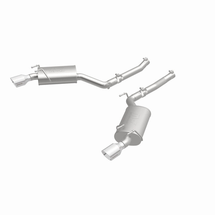 MagnaFlow Axle-Back Stainless Dual Split 4in Polished Tips for 10-15 Chevrolet Camaro Convert 3.6L V6 - OneFastShop