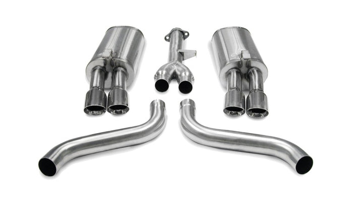 Corsa 1986–1991 Chevrolet Corvette C4 5.7L V8 L98 Polished Sport Cat-Back Exhaust - OneFastShop