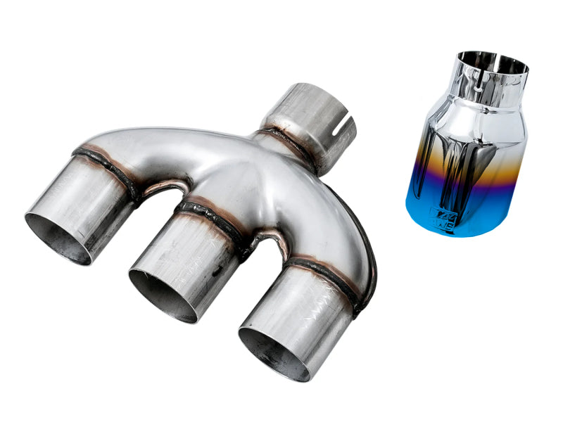 AWE Dual-to-Triple Tip Conversion Kit - Honda Civic Si 2017-2020 - Vapor Blue