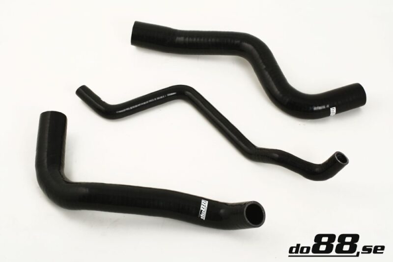do88 Silicone Coolant Hose Kit with AC - Volvo 740 / 940 1991-1998 - Black