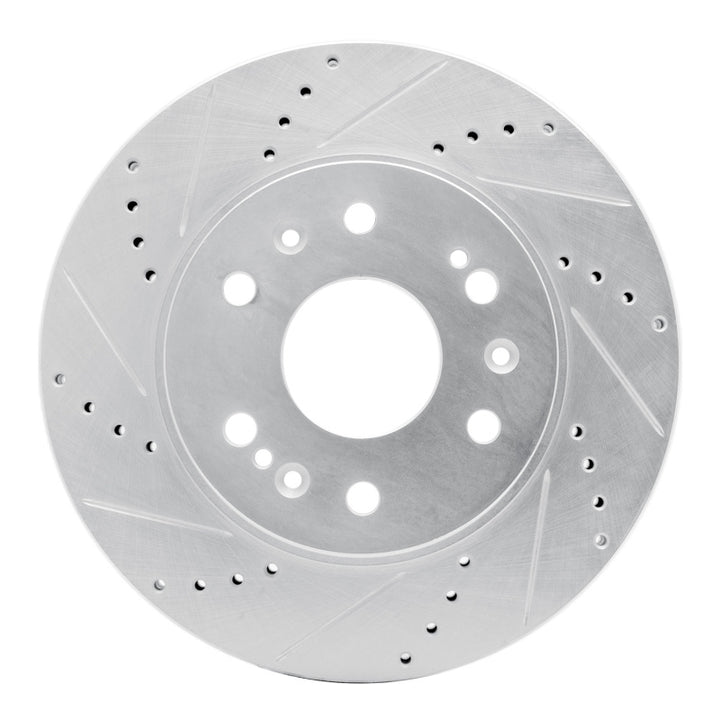 R1 05-19 Chevrolet Silverado 1500 Front Left Drilled and Slotted Brake Rotor