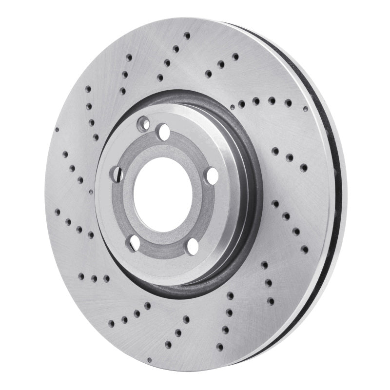 DFC Quickstop Drilled Front Brake Rotor - Mercedes-Benz CLS400 2015-2017, image 2