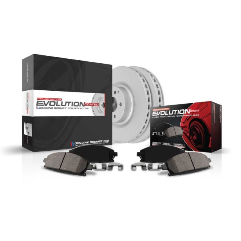 PowerStop Front Z23 Evolution Sport Coated Brake Kit for 11-18 BMW X5 - OneFastShop