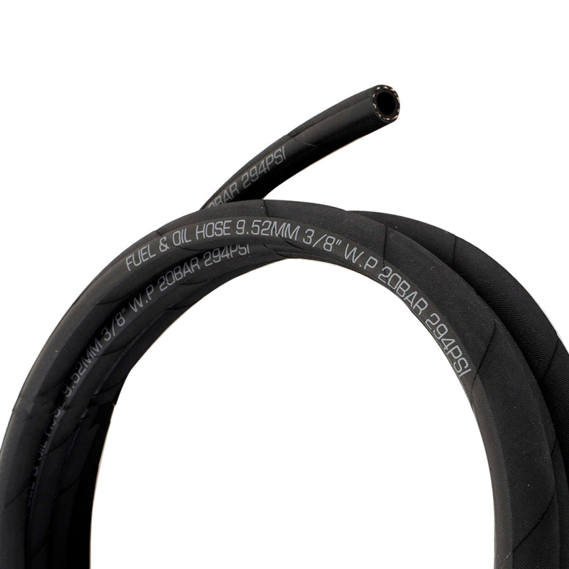 Mishimoto Push Lock Hose 6AN 120in Black Nitrile Fuel Line - OneFastShop