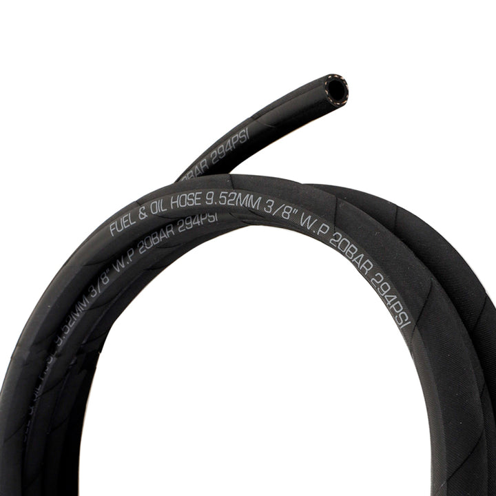 Mishimoto Push Lock Hose 6AN 120in Black Nitrile Fuel Line - OneFastShop
