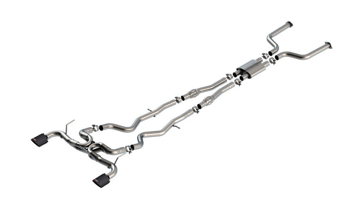 Borla ATAK Cat Back Exhaust with 4.5in Carbon Fiber Tip for 2016-2024 Infiniti Q50 V6 Models