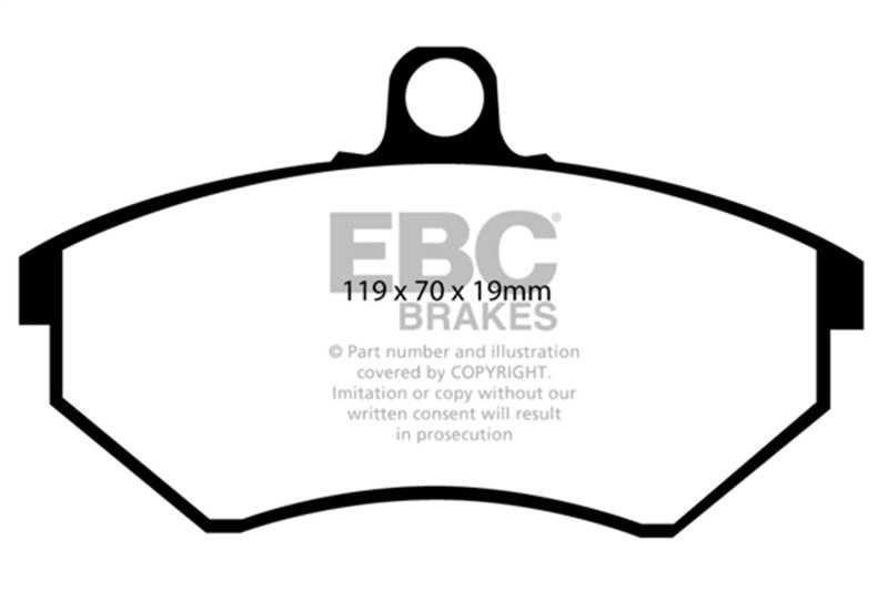 EBC Redstuff Front Brake Pads for 89-93 Volkswagen Corrado 1.8 Supercharged