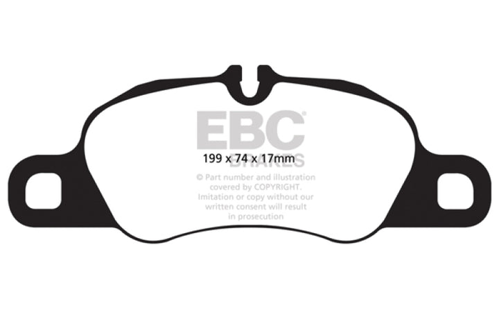 EBC Yellowstuff Front Brake Pads for 09-12 Porsche 911 (997) Cast Iron Rotor 3.6 Carrera 2 - OneFastShop