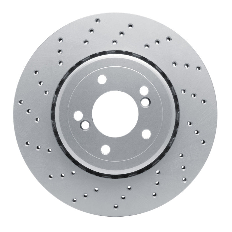 DFC Rear Left Drilled Brake Rotor - BMW 1 Series M / M3 (E9x) 2008-2013 - GeoSpec Coated