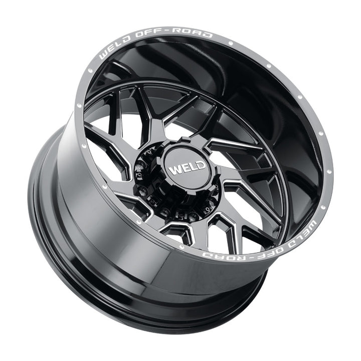 Weld Off-Road W117 22X12 Wheel – Fulcrum 8X165.1 ET-44 BS4.75 Gloss Black MIL 125.1 (125.1)