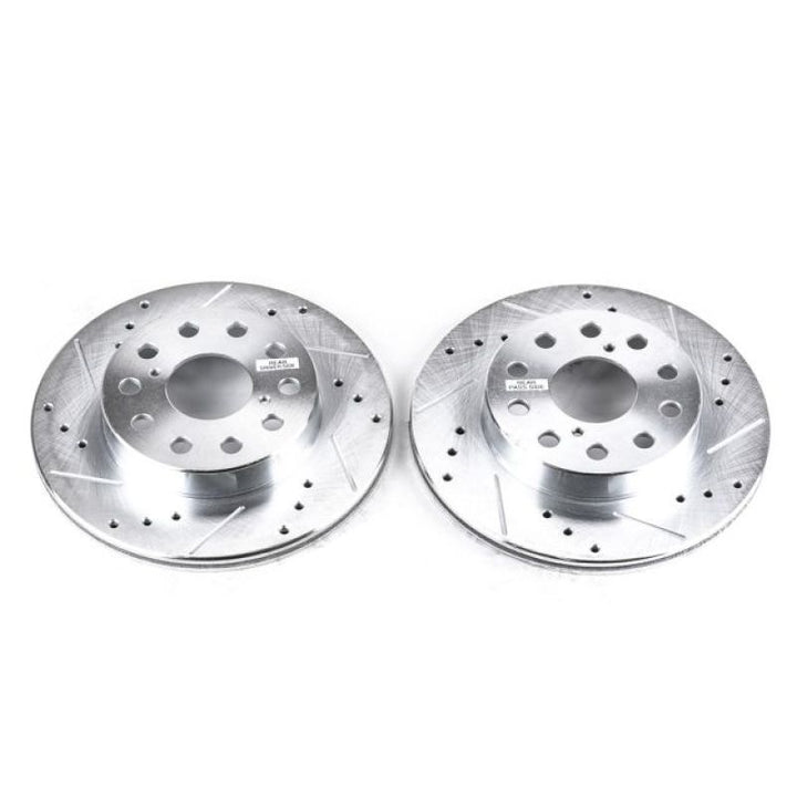 PowerStop Rear Drilled & Slotted Rotors for 91-95 Toyota MR2 - Pair