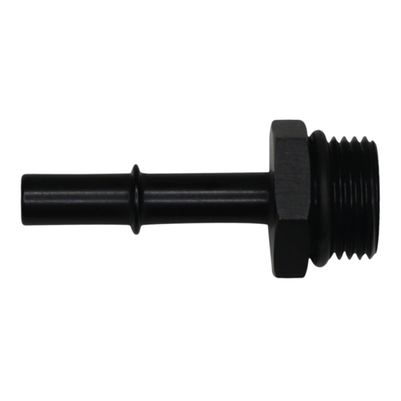 DeatschWerks 10AN ORB Male to 3/8in Male EFI Quick Connect Adapter Anodized Matte Black