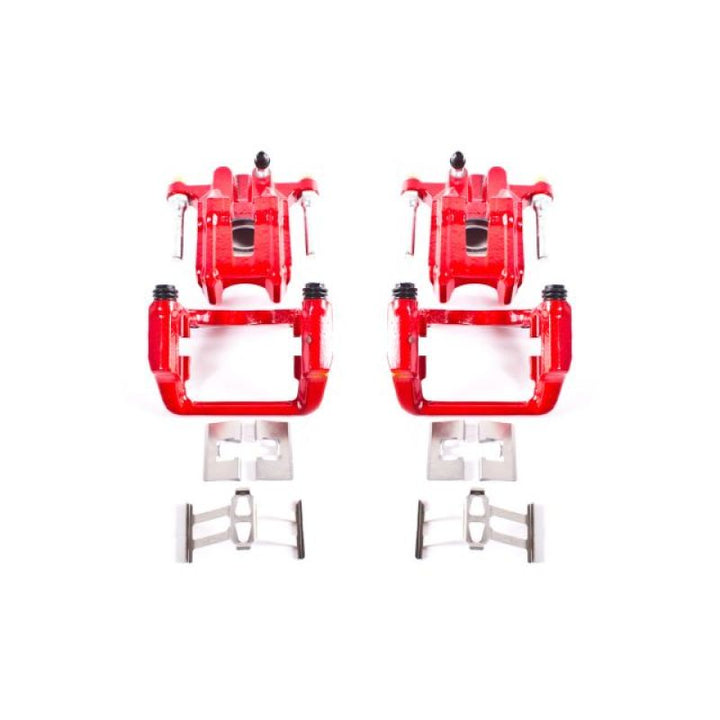 PowerStop Rear Red Calipers with Brackets Pair for 01-03 Acura CL - OneFastShop