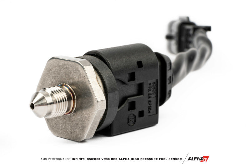 AMS Performance Red Alpha High Pressure Fuel Sensor for Infiniti Q50/Q60 VR30