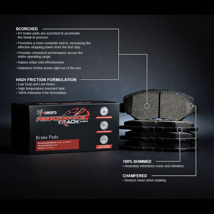R1 12-21 Honda Civic Front Track/Street Brake Pads