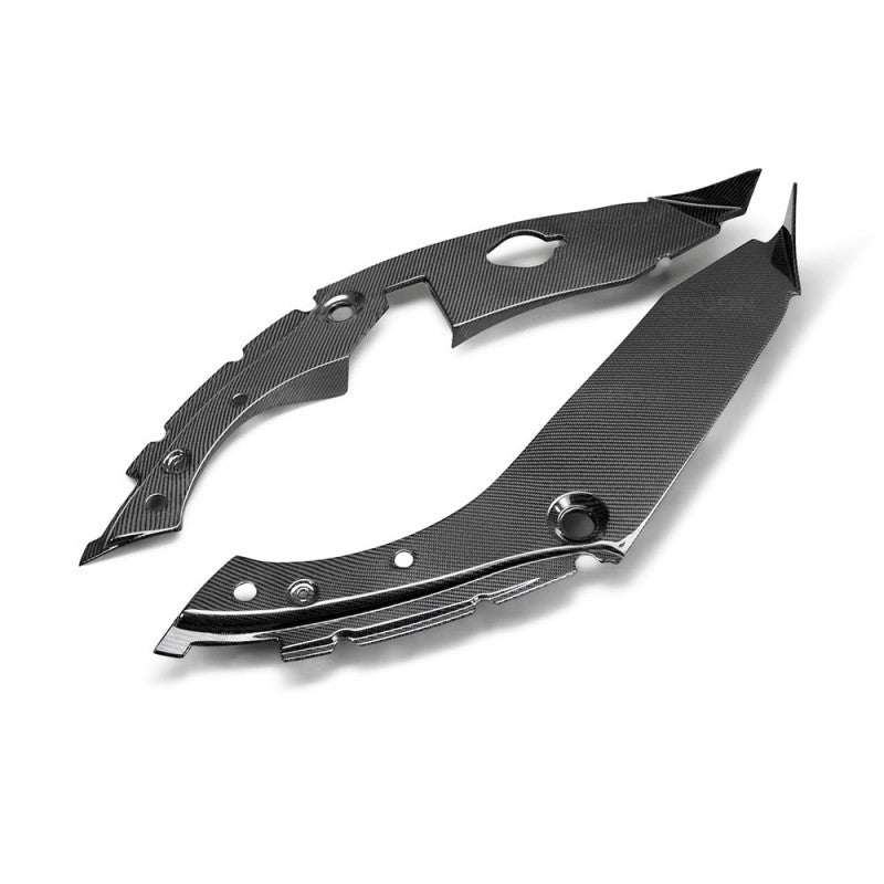 Seibon Carbon Fiber Under Hood Inner Wing Trims for 17+ Honda Civic Type R - OneFastShop