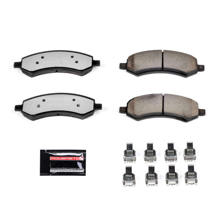 PowerStop Z36 Front Truck & Tow Brake Pads with Hardware for 07-09 Chrysler Aspen