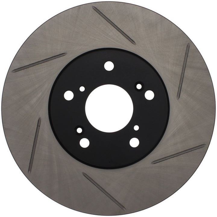 Stoptech Power Slot Slotted Front Left Rotor for 99-08 Acura TL STD Caliper 01-03 CL 04-09 TSX - OneFastShop