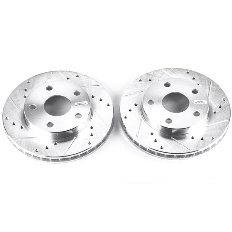 PowerStop Front Evolution Drilled & Slotted Rotors for 91-95 Toyota MR2 - OneFastShop