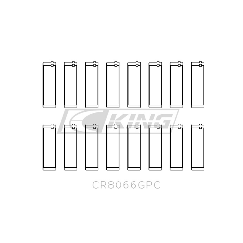 King Coated and Graded Rod Bearing Set - BMW S65B40 M3 (E9x) 2008-2013 - Size STDX