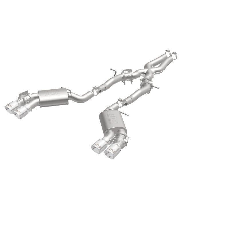 MagnaFlow Competition Cat Back Exhaust System 2016 Chevy Camaro 6.2L V8 Quad Polished Tips - OneFastShop