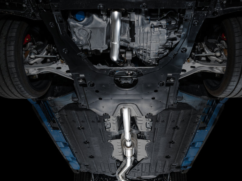 AWE Tuning Track Edition Exhaust with Triple Chrome Silver Tips for 2023 Honda Civic Type R - OneFastShop