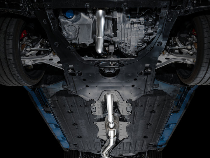 AWE Tuning Track Edition Exhaust with Triple Chrome Silver Tips for 2023 Honda Civic Type R - OneFastShop