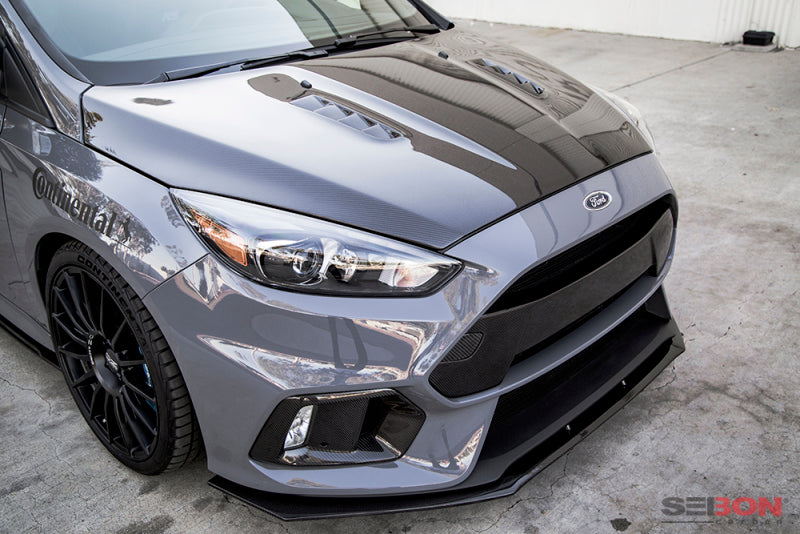 Seibon RS-Style Vented Carbon Fiber Hood - Ford Focus 2015-2018, image 2