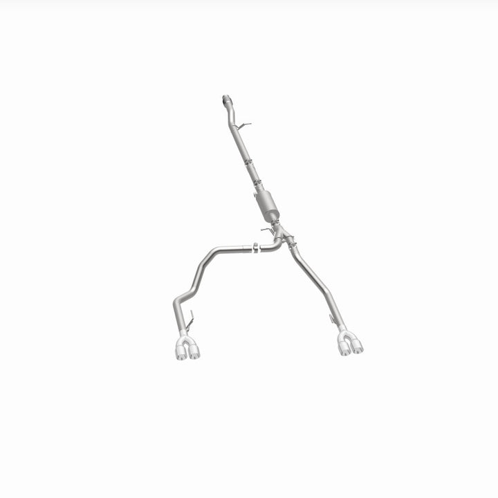 Magnaflow Street Series Quad Split Rear Exhaust for 2019-2024 Chevy Silverado 1500 V8 5.3L with Polished Tips