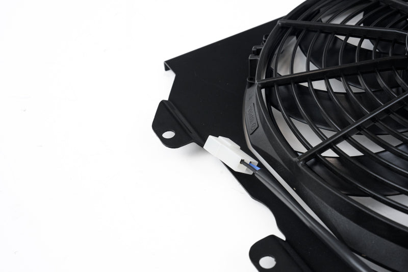 CSF All-Aluminum Fan Shroud with 12in SPAL Fan for Honda Civic - Black Finish (92-00) - OneFastShop