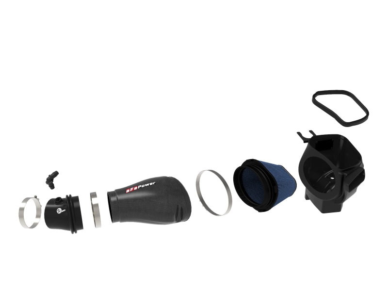 aFe Track Series Carbon Fiber Pro 5R AIS Air Filter - Jeep Grand Cherokee Trackhawk 6.2L - OneFastShop