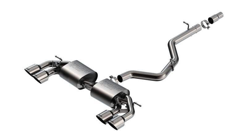 Borla 22-25 Volkswagen Golf R S-Type Cat-Back Exhaust 4.5 Inch Tips With Logo