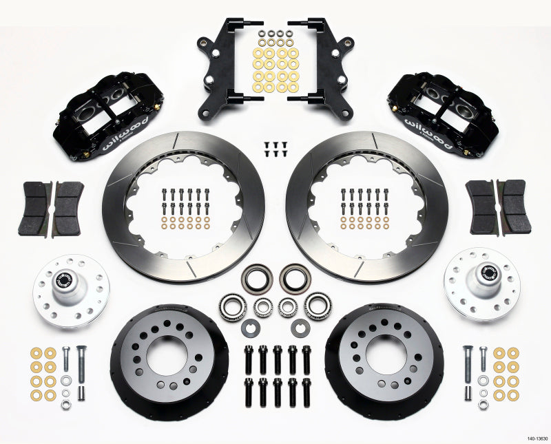 Wilwood Narrow Superlite 6R Slotted Front Hub Big Brake Kit 12.88in - Ford / Mercury Full Size 1964-1968, image 2