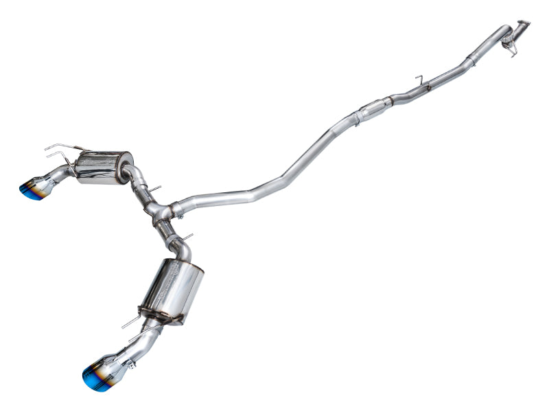 AWE Touring Edition Cat-Back Exhaust - Honda Civic Si / Acura Integra 2022-2026 - Dual Vapor Blue Tips