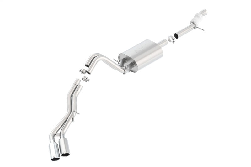 Borla Touring Cat Back Exhaust 15-16 Chevy Tahoe 5.3L V8 2.75in 2.25in Dual Same Side Exit 4in Tips - OneFastShop