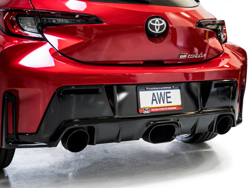 AWE Tuning Touring Edition Exhaust - 3" T304L Stainless Steel - Diamond Black Tips, for 2023+ Toyota GR Corolla