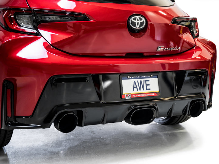 AWE Tuning Touring Edition Exhaust - 3" T304L Stainless Steel - Diamond Black Tips, for 2023+ Toyota GR Corolla