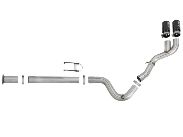 aFe Rebel XD 4 in. DPF-Back Exhaust for 2017–2018 Ford 6.7L with Dual Tips - OneFastShop